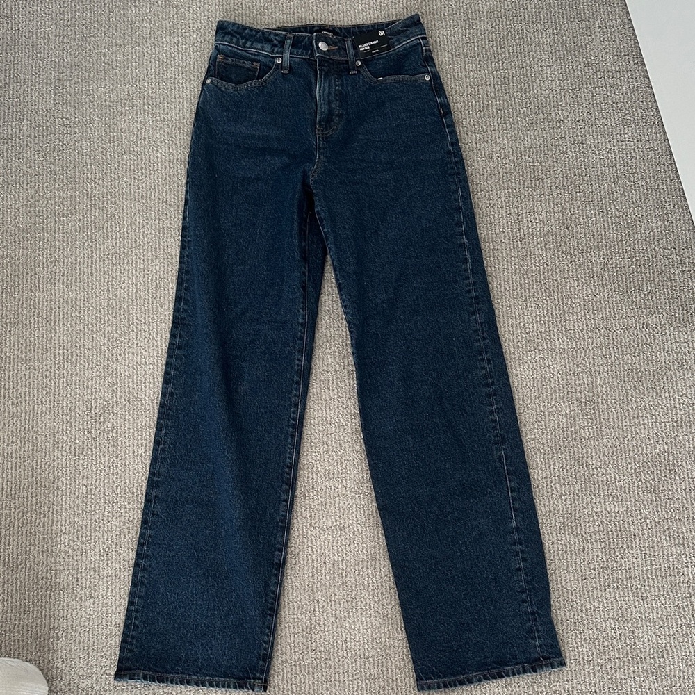 NEW Express Relaxed Straight High Rise Jean